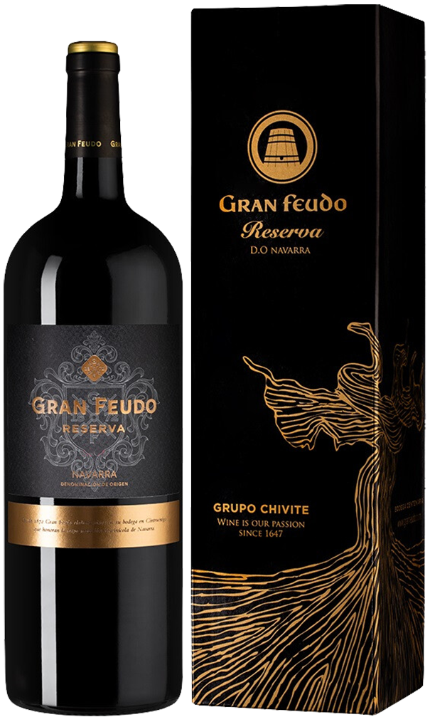 Гран Феудо Ресерва Наварра DO Бодегас Чивите в подарочной упаковке 2014 1.5 л