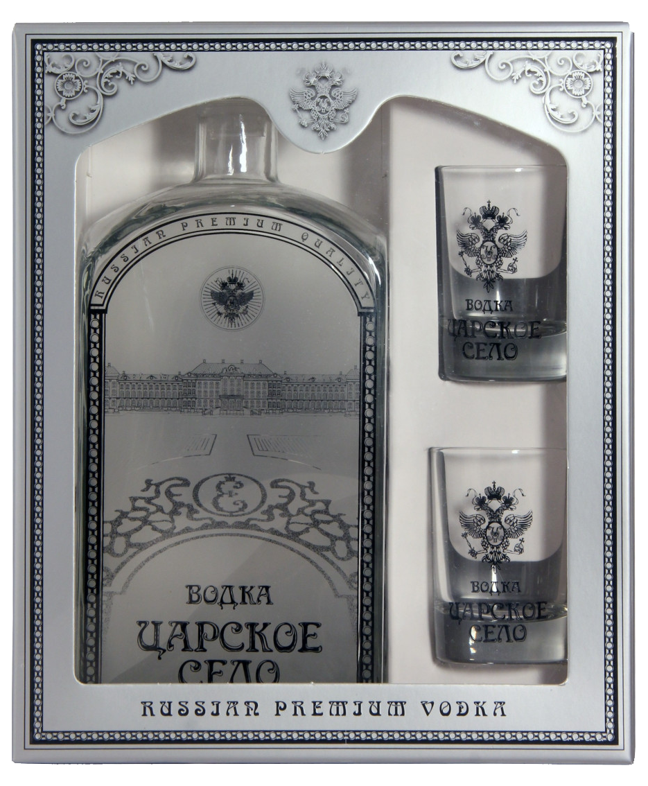 Царское Село в подарочной упаковке с 2 стопками 0.7 л
