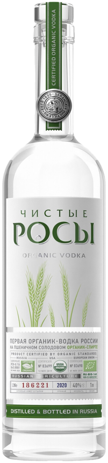 Водка Чистые Росы 1 л