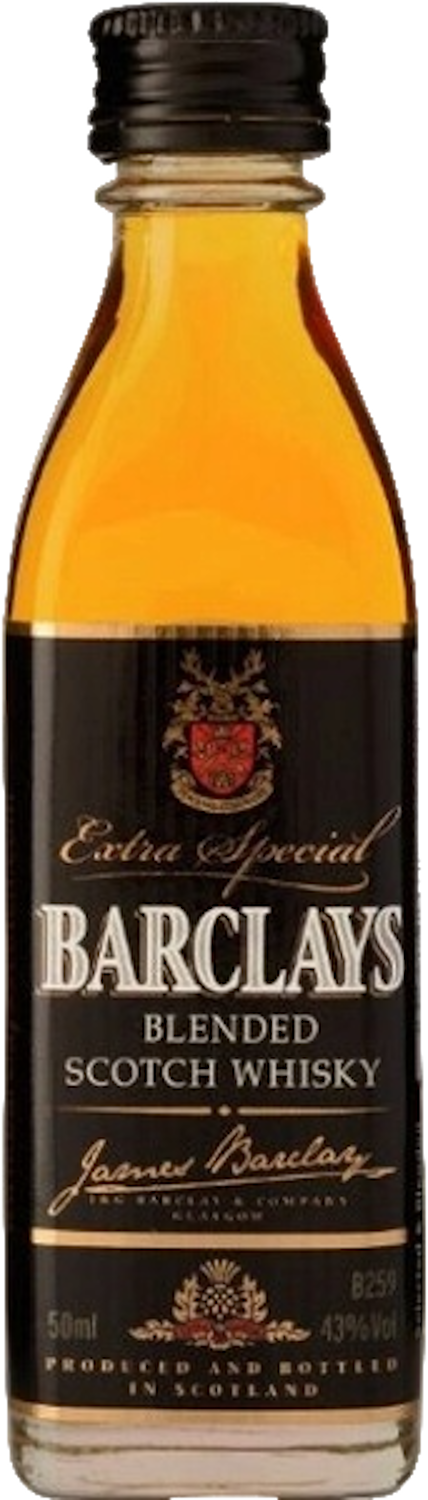 Виски Barclays Blended Scotch Whisky, 0.05 л