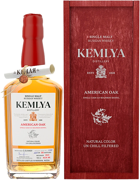 Kemlya American Oak Single Malt Whisky (Подарочная упаковка), 0.7 л в Нижнем Новгороде