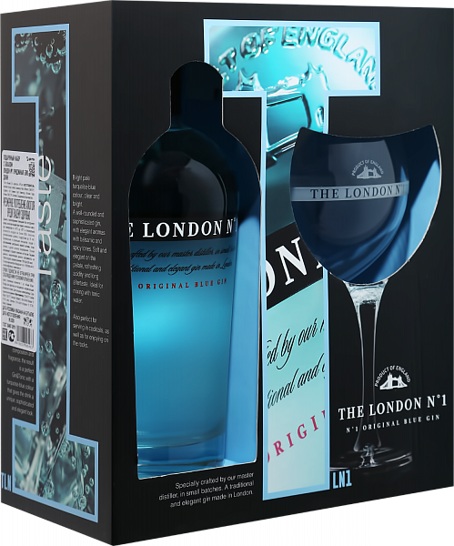 Джин The London №1 Original Blue Gin (gift box with glass), 0.7 л