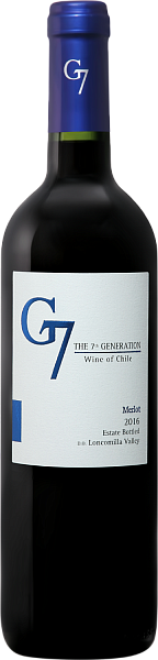 G7 Merlot Loncomilla Valley DO Viña del Pedregal, 0.75 л в Нижнем Новгороде