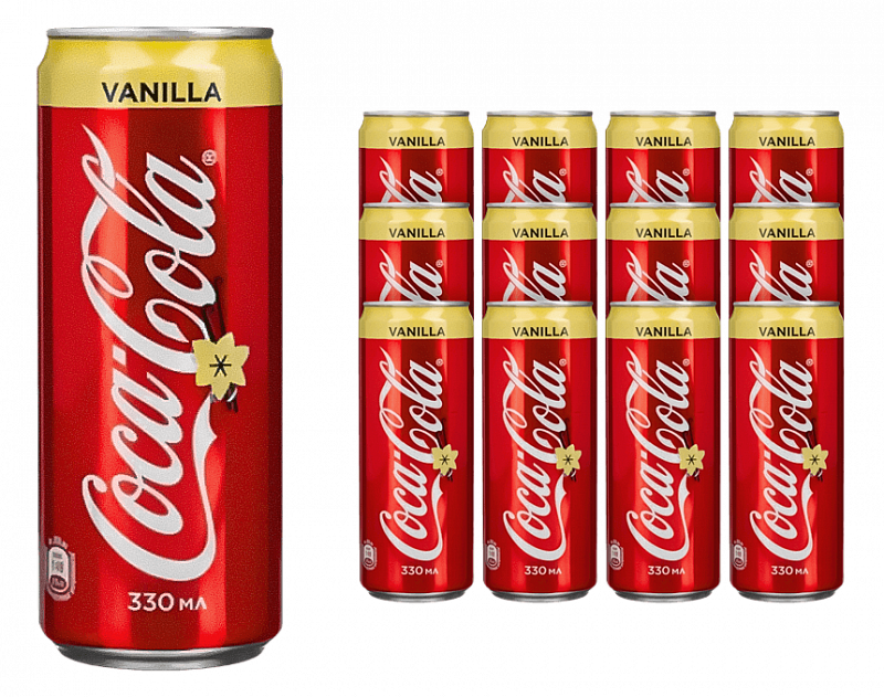 Напиток безалкогольный сильногазированныйКока-Кола Ваниль 0.355 л