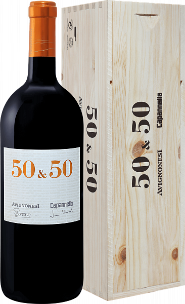 Вино 50 & 50 Toscana IGT Avignonesi (gift box), 1.5 л