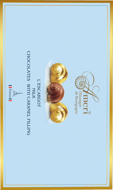 Шоколадные конфеты с карамельной начинкой Амери 165г