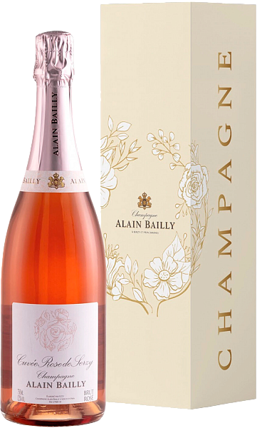 Alain Bailly Cuvee Rose De Serzy Brut Champagne AOC (Подарочная упаковка), 0.75 л в Нижнем Новгороде