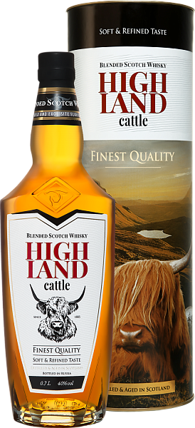 Highland Cattle Blended Scotch Whisky (Подарочная упаковка), 0.7 л в Нижнем Новгороде