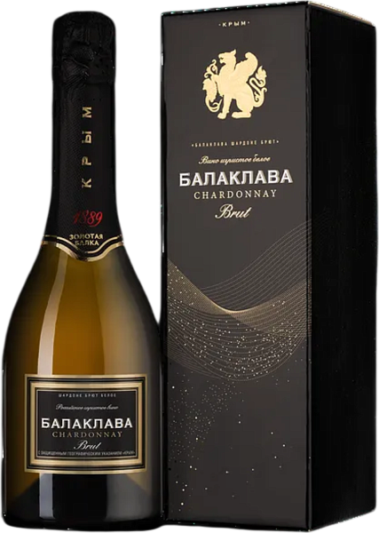 Balaklava Chardonnay Brut Crimea Zolotaya Balka (Подарочная упаковка), 0.75 л в Нижнем Новгороде
