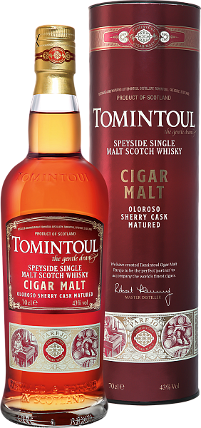 Tomintoul Cigar Malt Speyside Single Malt Scotch Whisky (Подарочная упаковка), 0.7 л в Нижнем Новгороде
